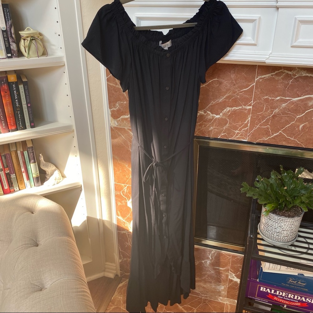 Loft off the shoulder maxi dress MT